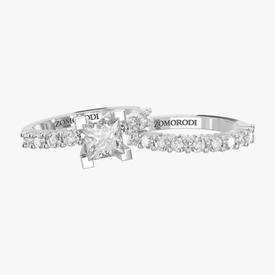 Ten Stones Bridal Set (Princess Cut)